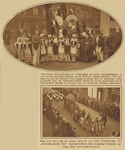 871904 Collage van 2 foto's betreffende de viering van het 60-jarig jubileum van het Koninklijk Nederlands ...